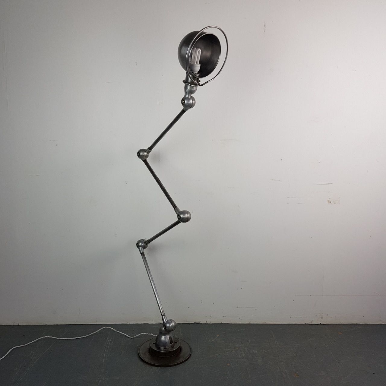 Vintage Stripped And Polished Jielde Floor Lamp photo furniture
