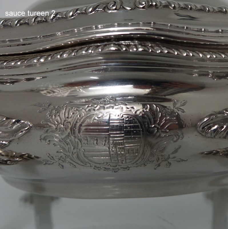 photo for sale Sterling Silver Pair Of George III Sauce Tureens London 1767 Walter Tweedie