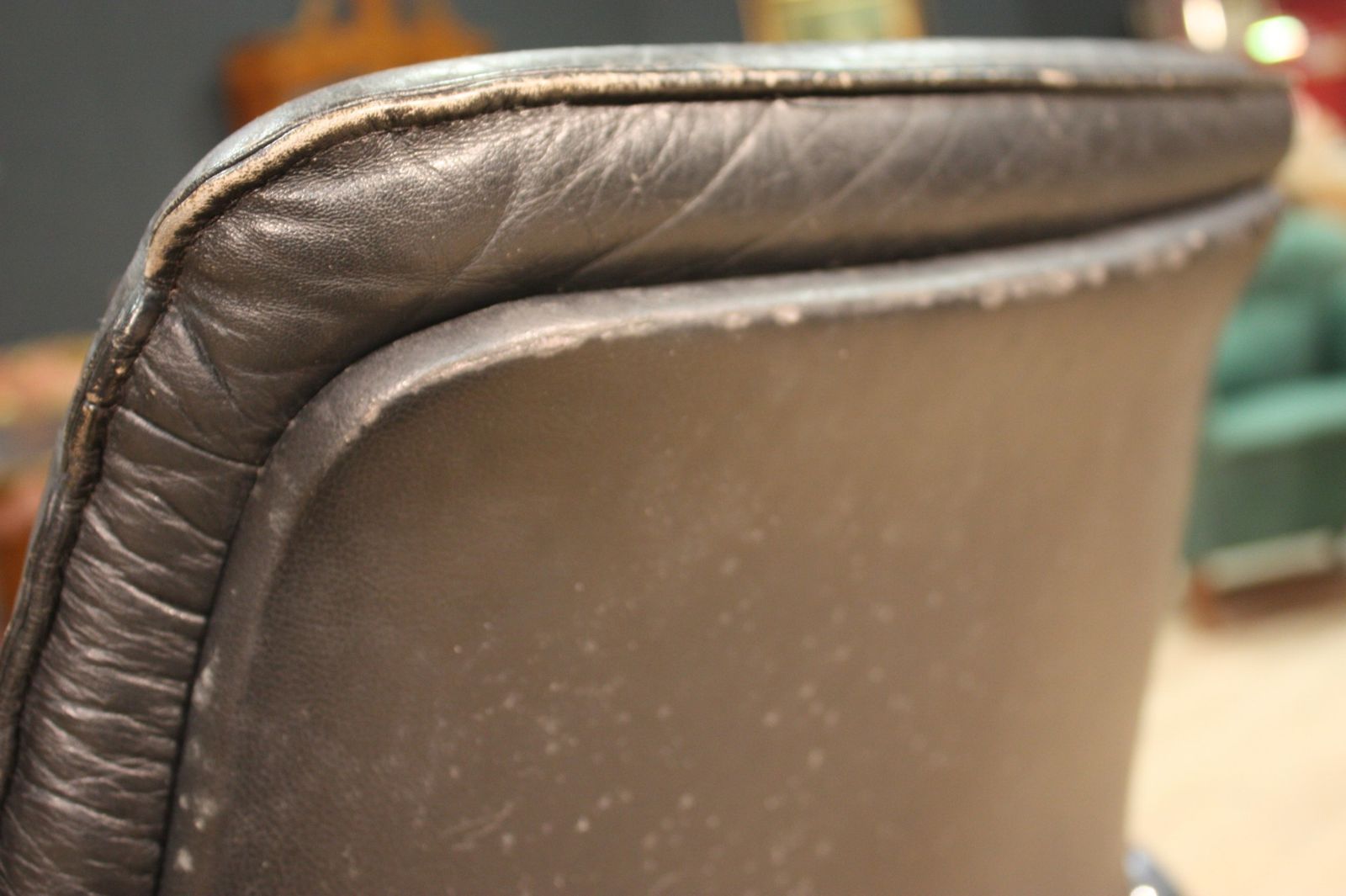 Designer Armchair In Plastic And Fake Leather photo for sale