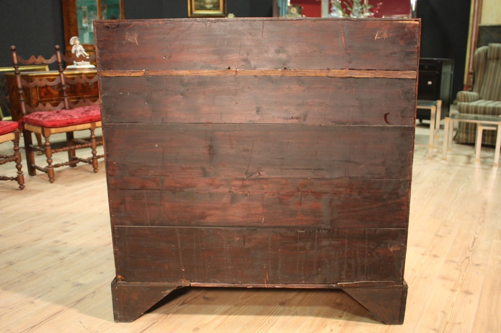 Antique English Bureau In Mahogany Wood photo for sale
