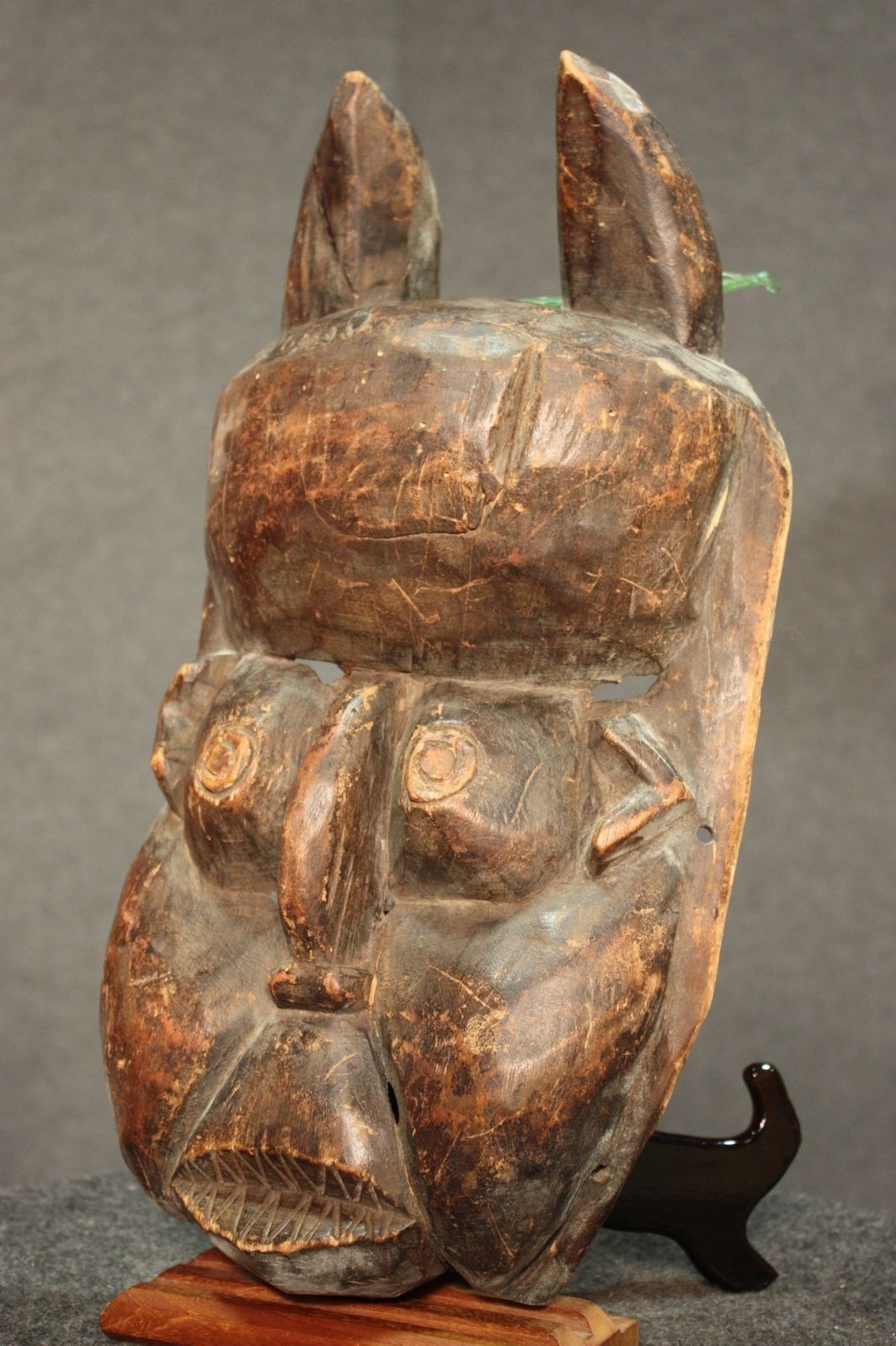 African Wooden Carved Mask photo furniture