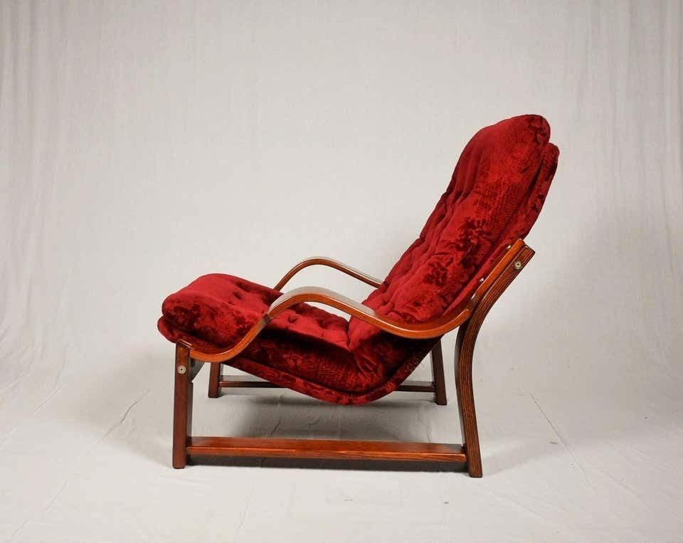 Scandinavian Set Of Armchair And Tabouret , 1960s photo Furniture