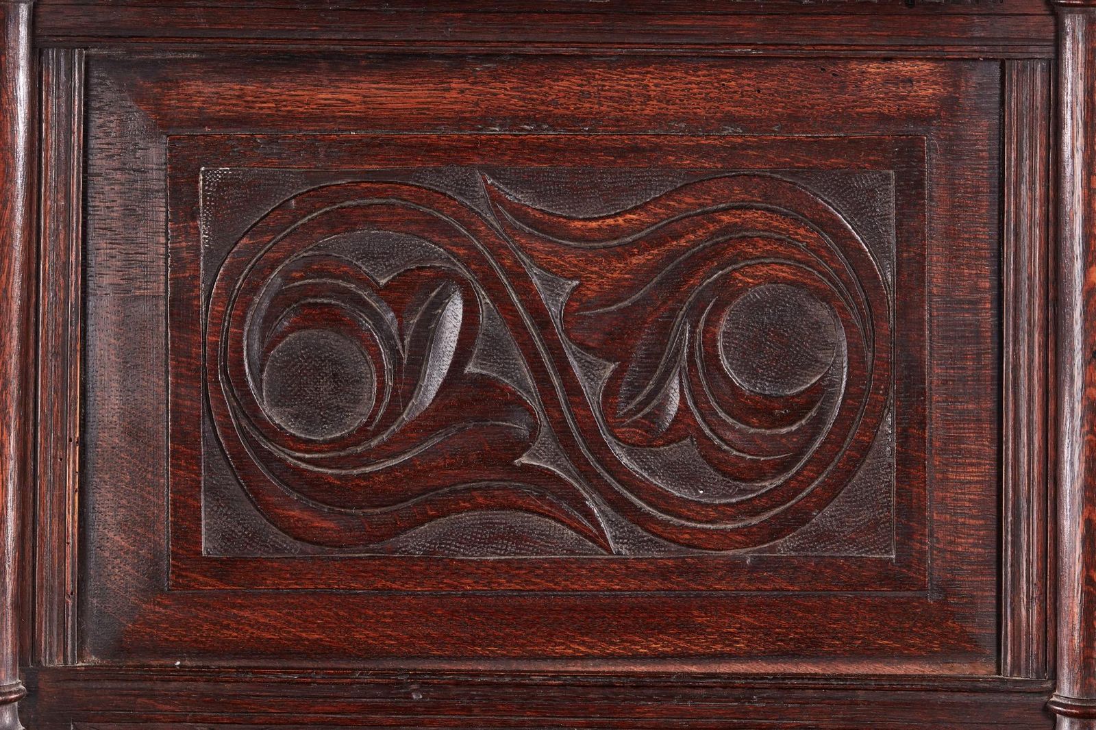 photo for sale Fantastic 19th Century Antique Carved Oak Dresser