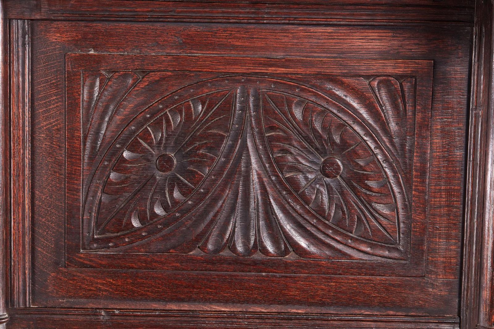 Furniture Fantastic 19th Century Antique Carved Oak Dresser photo