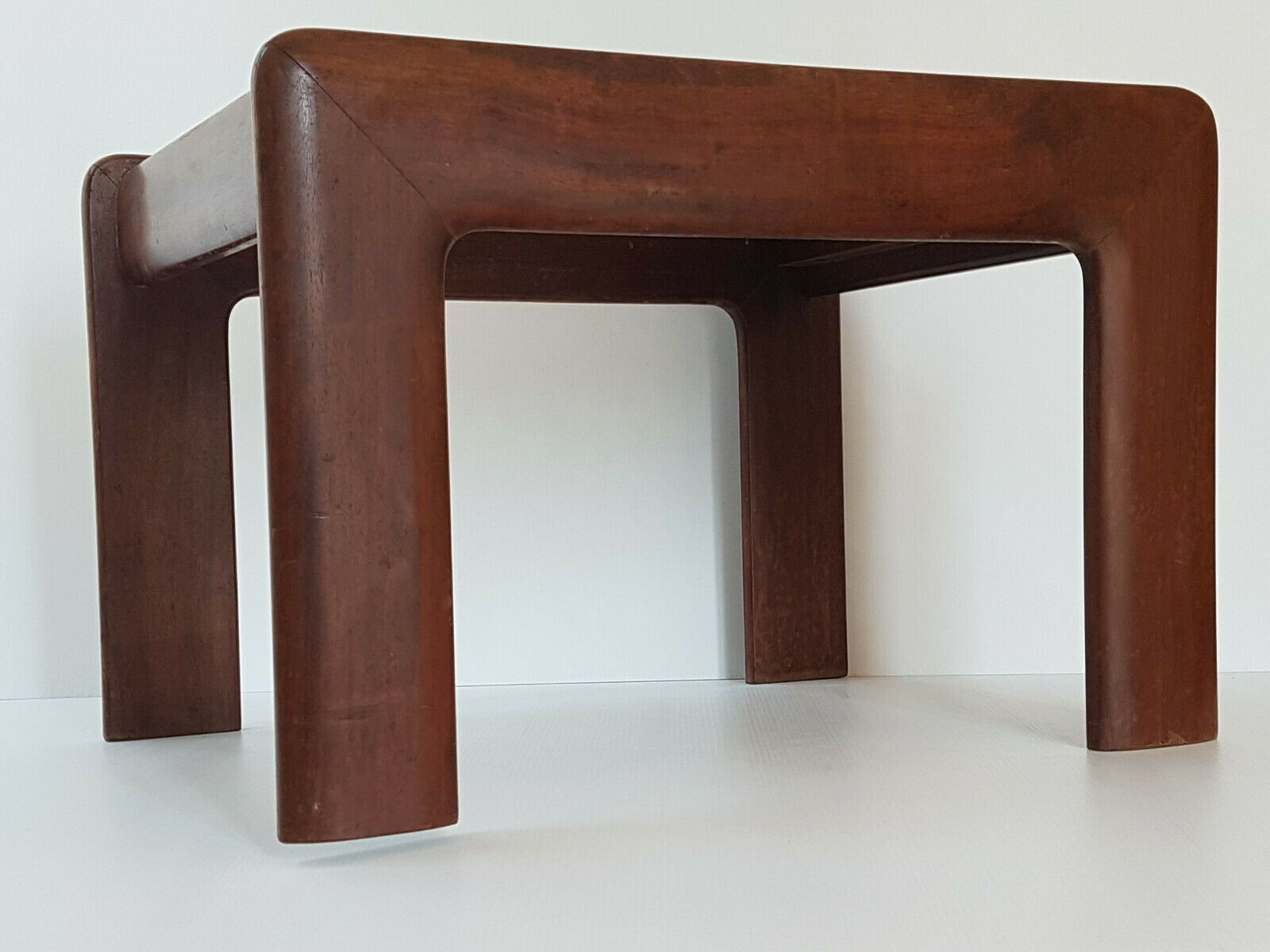 1960s Scandinavian Sofa Coffee Table In Solid Teak & Vintage Black Formica photo vinterior