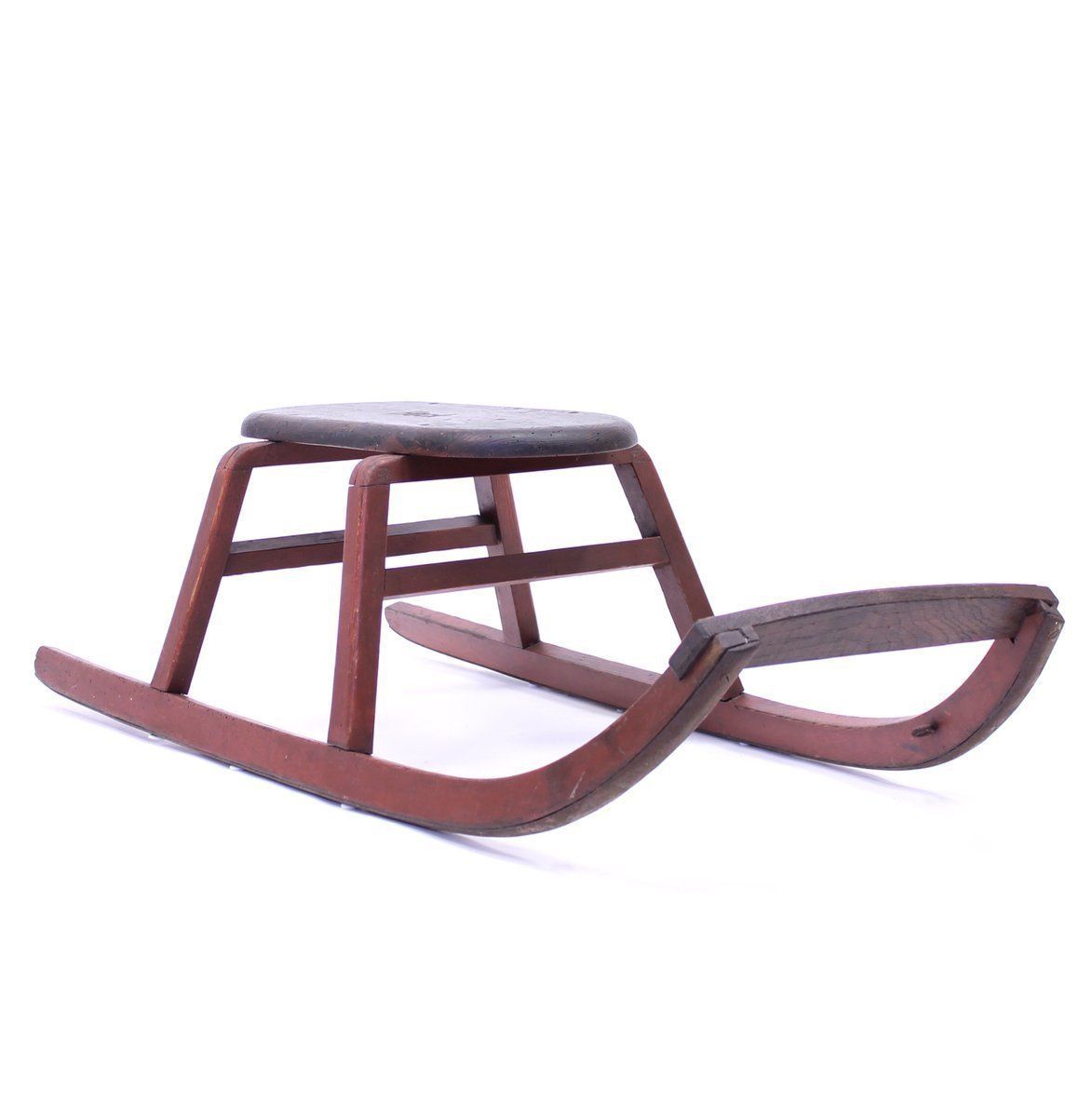 Vintage Wooden Sled, 1940s photo 569.0