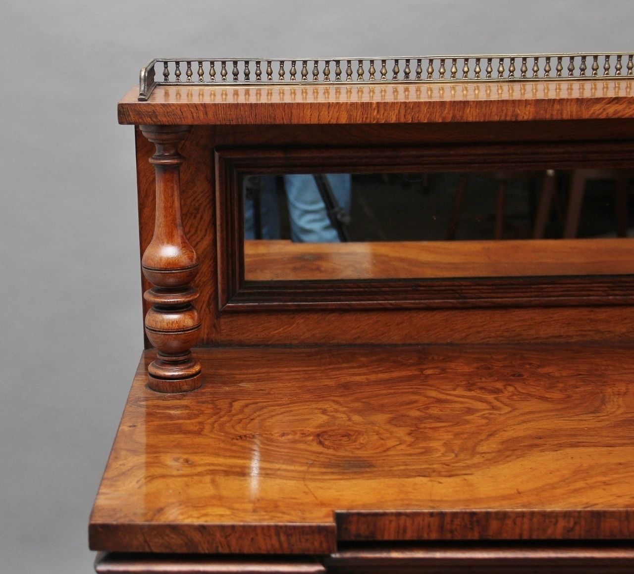 photo for sale 19th Century Pollard Oak Cabinet