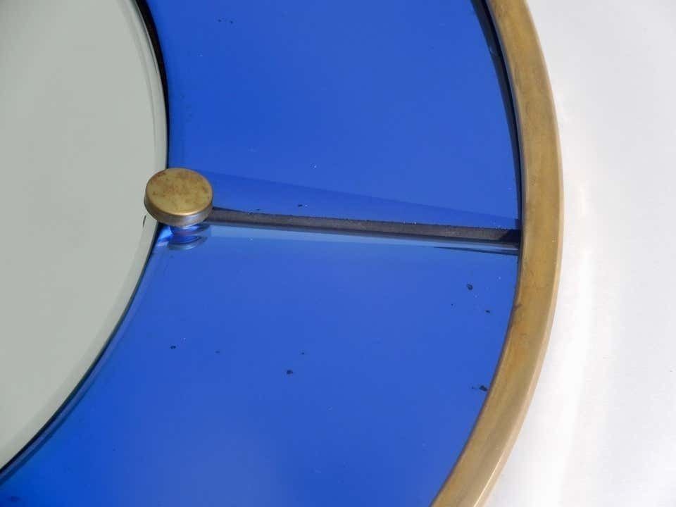Large Italian Blue Crystal Art Standing Mirror photo buy