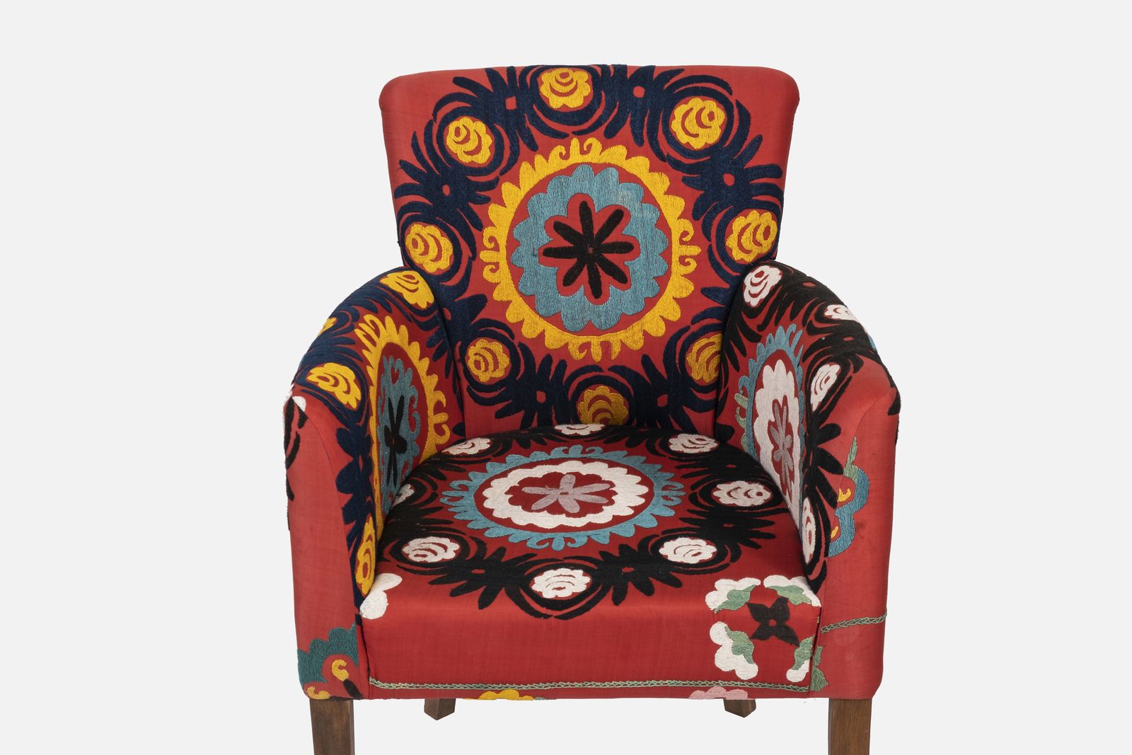 Set Of 6 Suzani Chair Traditional Bergere photo Furniture