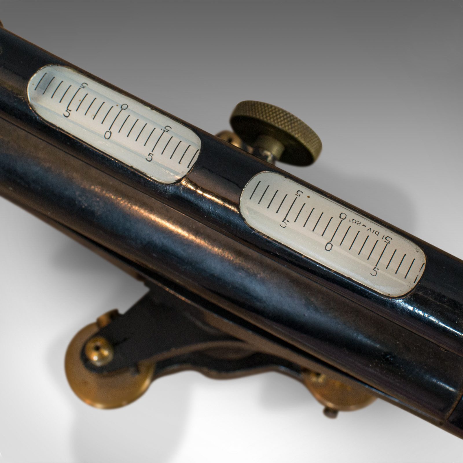 Antique Surveyor's Level, English, Brass, Scientific Instrument, Halden & Sons photo vintage