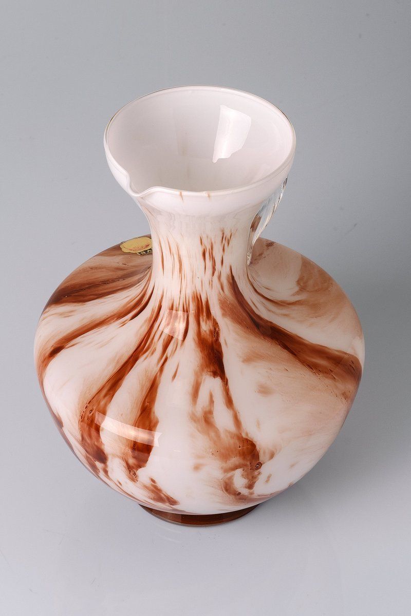 Large Marbled Glass Vase By Carlo Moretti For Opaline Florence, Italy photo furniture
