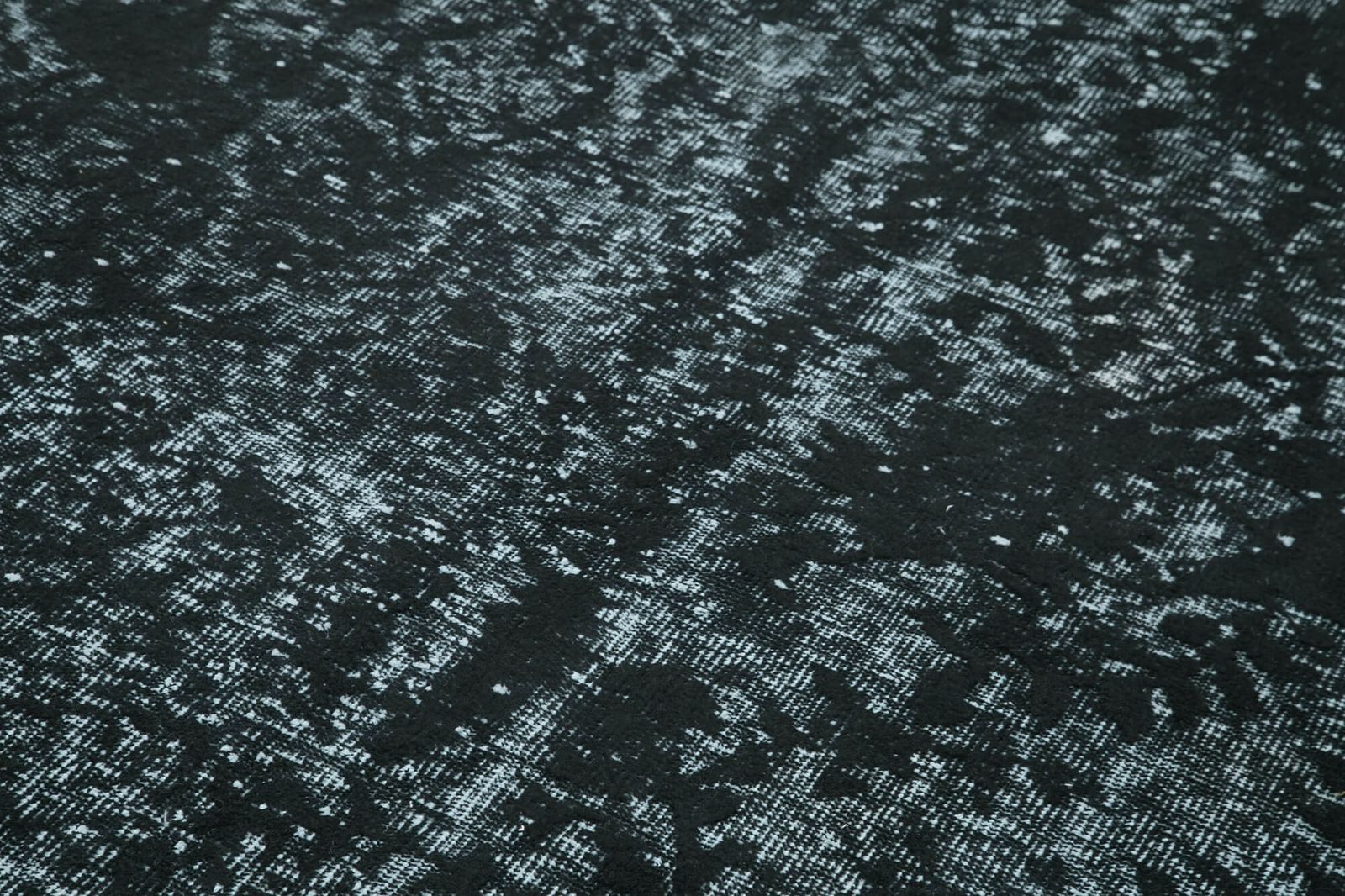 Handmade Oriental Black Overdyed Rug photo 570.0