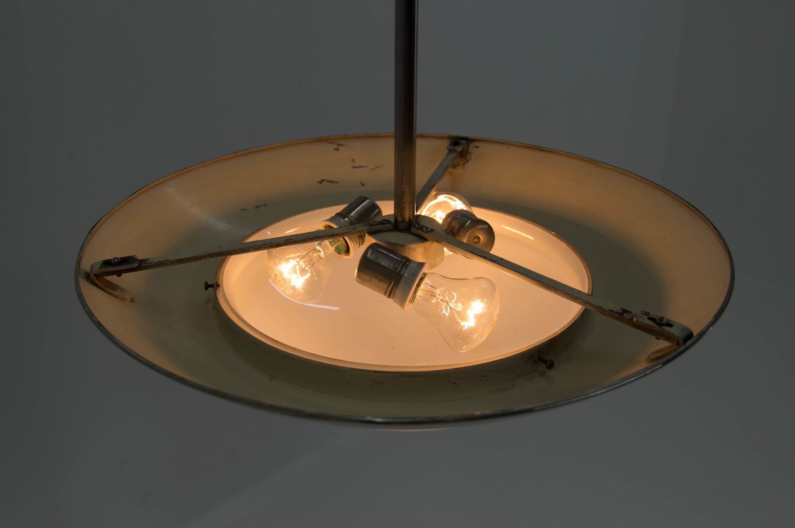 Nickel Plated Art Deco Or Bauhaus Chandelier By Franta Anyz, 1920s photo furniture