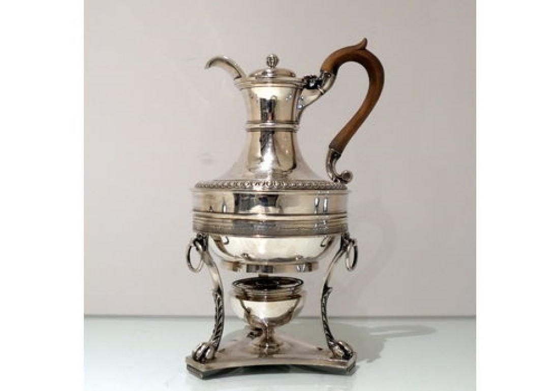 Early 19th Century Antique George III Sterling Silver Biggin On Stand London 1807 John Emes photo for sale