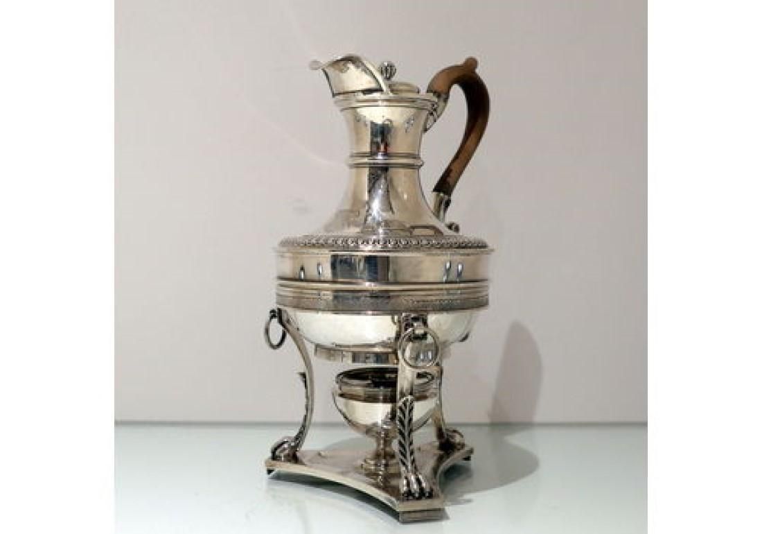 Early 19th Century Antique George III Sterling Silver Biggin On Stand London 1807 John Emes photo buy