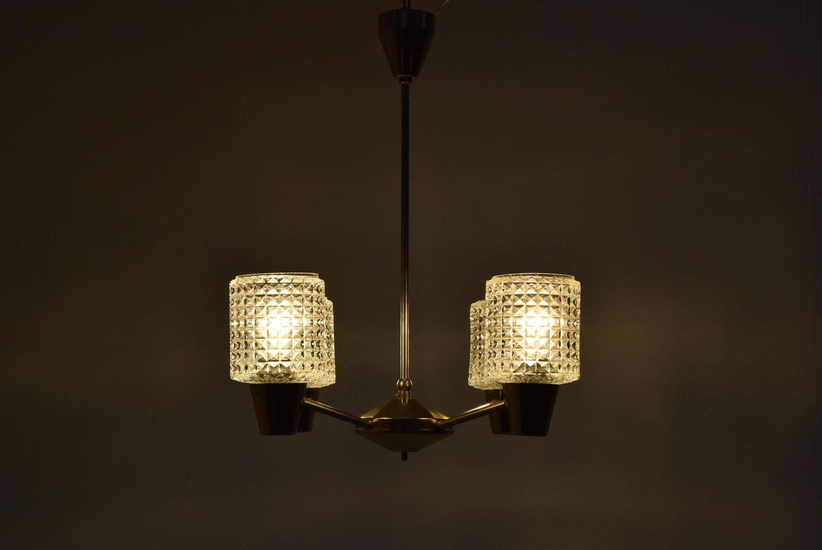 Mid Century Chandelier By Kamenicky Senov,1960‘S. photo Lighting