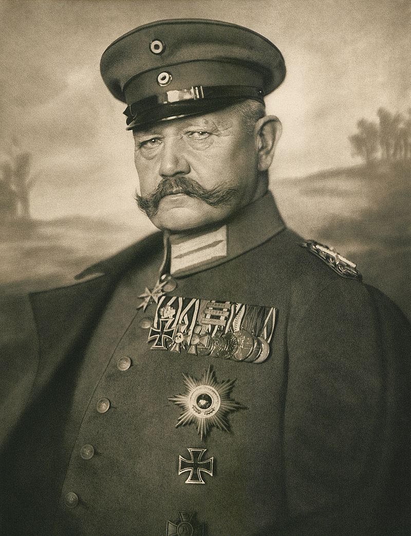 Original Drawing Portrait Caricature In Pencil On Paper Marshal Von Hindenburg photo Art
