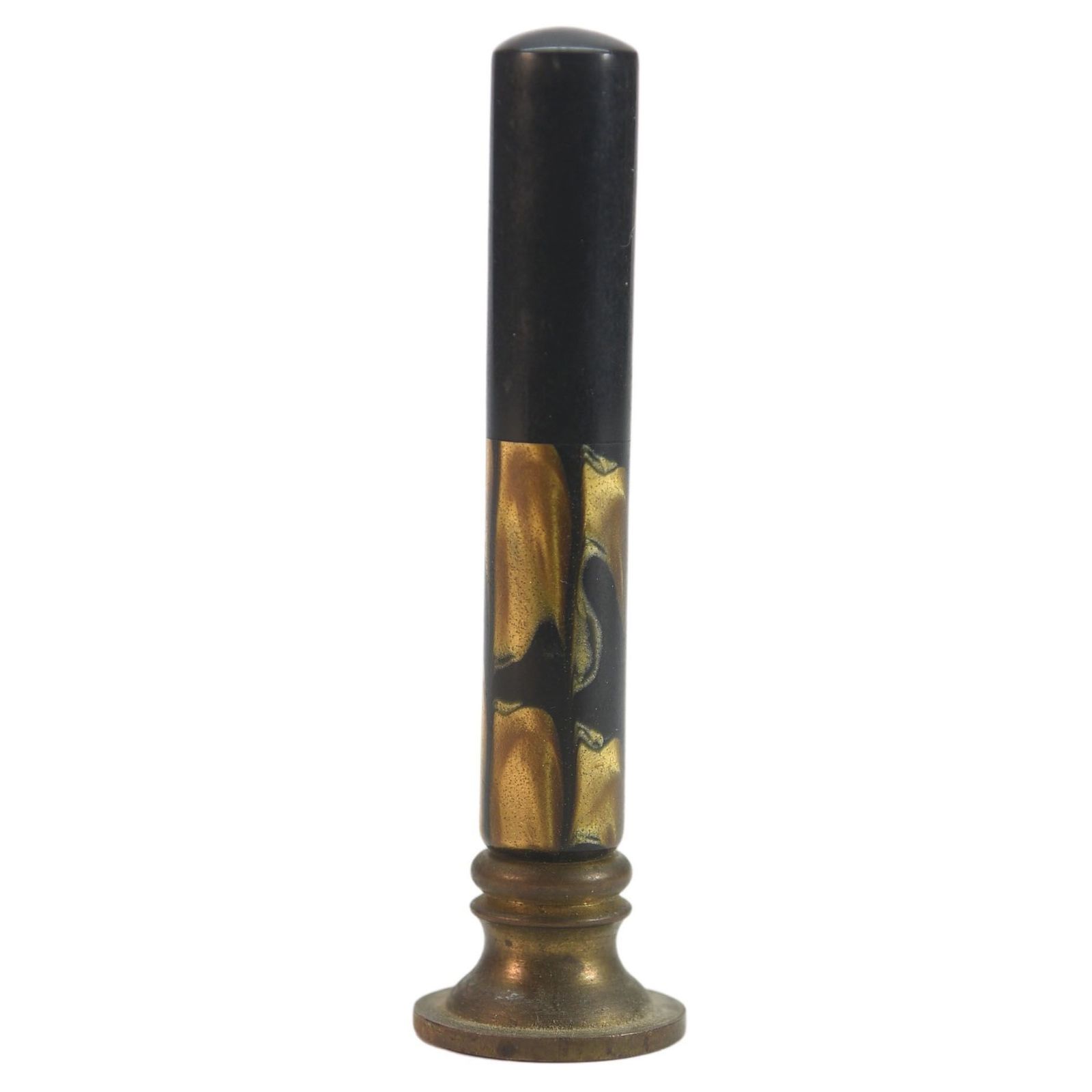 Antique Black And Golden Bronze Lacquer Seal Seal