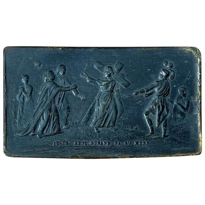 Antique French Horn Snuff Box