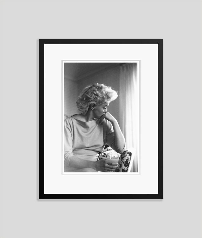 'Marilyn Candid Moment' Marilyn Monroe 1955 Silver Gelatin Print Framed In Black
