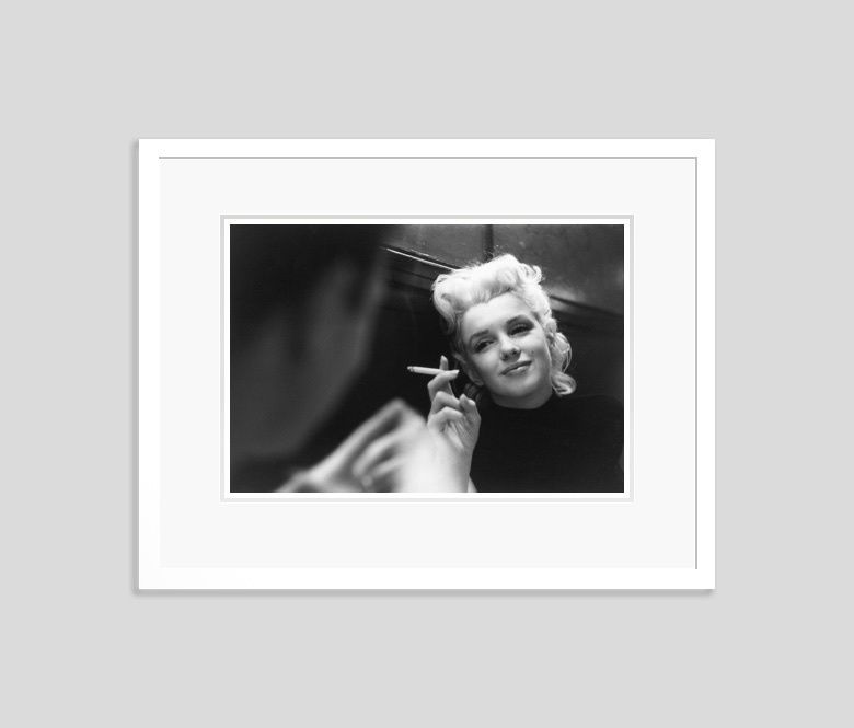 'Marilyn Candid Moment' Marilyn Monroe 1955 Silver Gelatin Print Framed In White