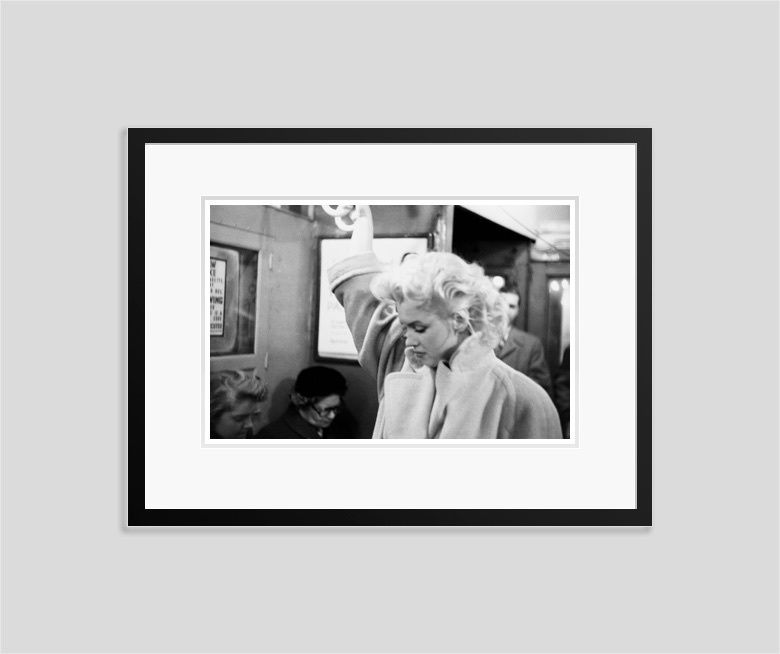 'Marilyn In Grand Central Station' Marilyn Monroe 1955 Silver Gelatin Print Framed In Black