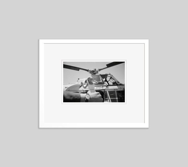 'Monroe On Time' Marilyn Monroe 1957 Archival Pigment Print Framed In White