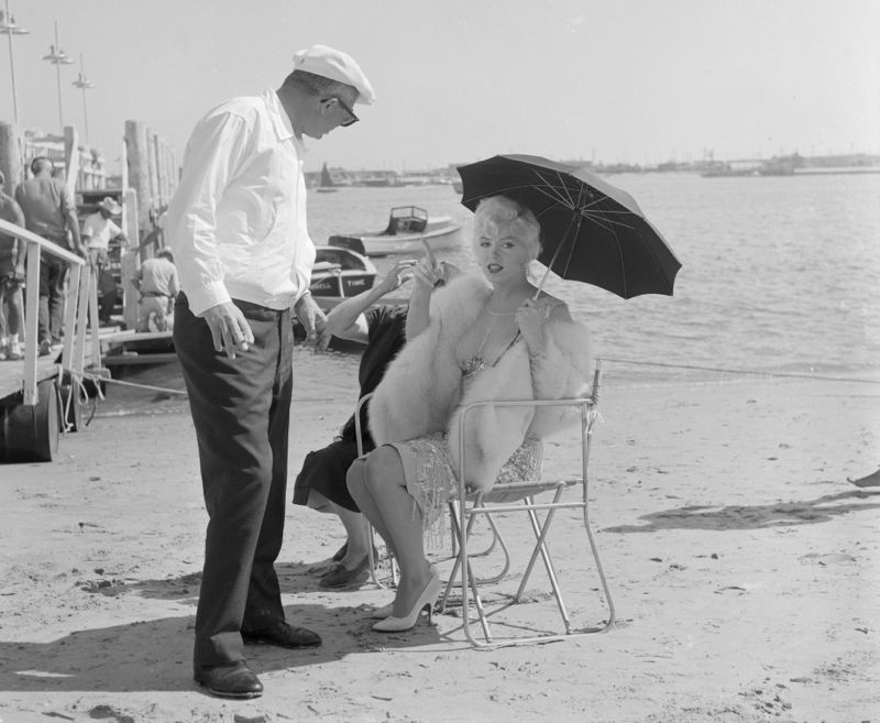 'Some Like It A Little Cooler' 1958 Archival Pigment Print Framed In White photo furniture