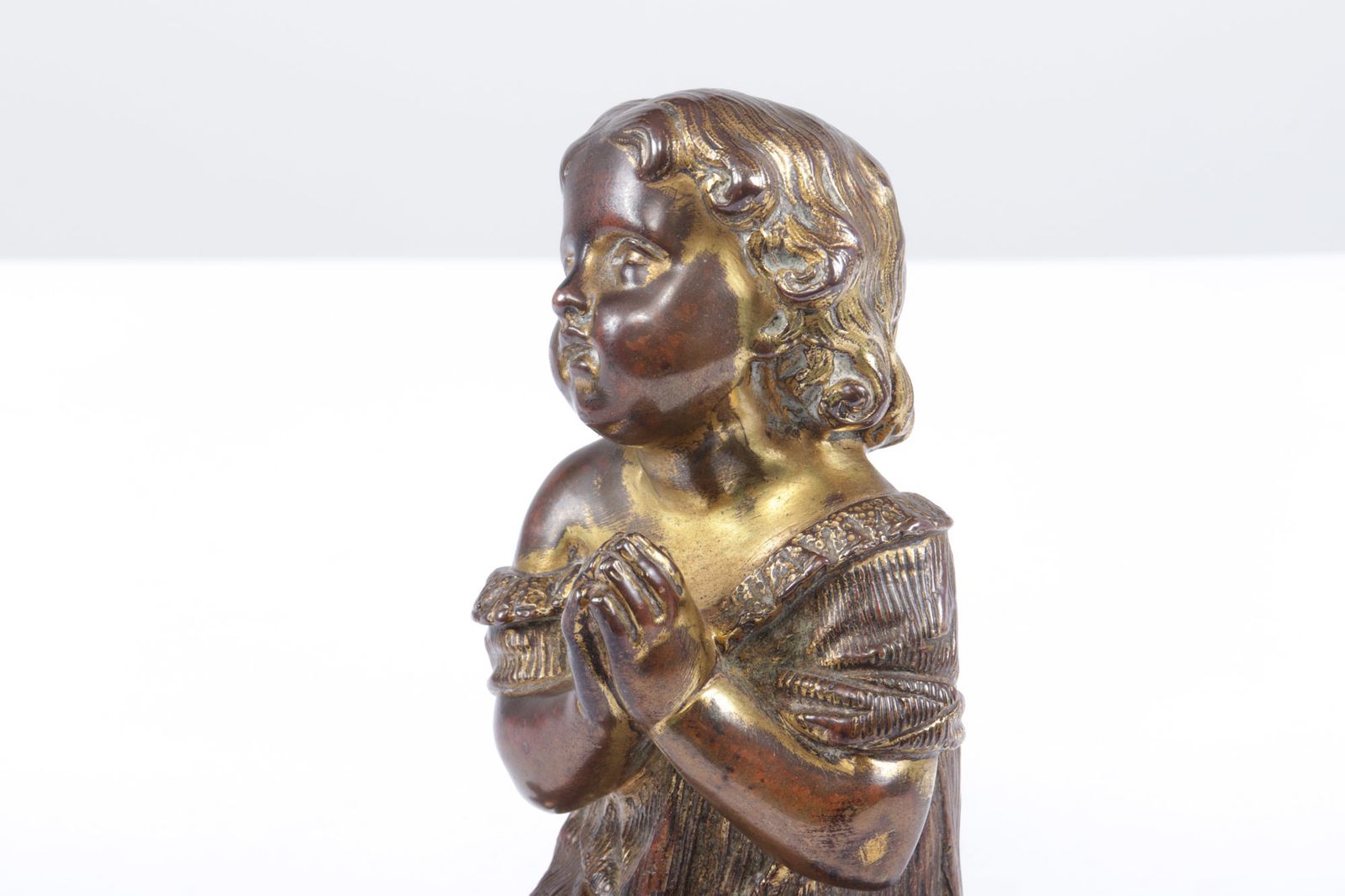 photo for sale Italian Gilt Bronze Cherub C1860