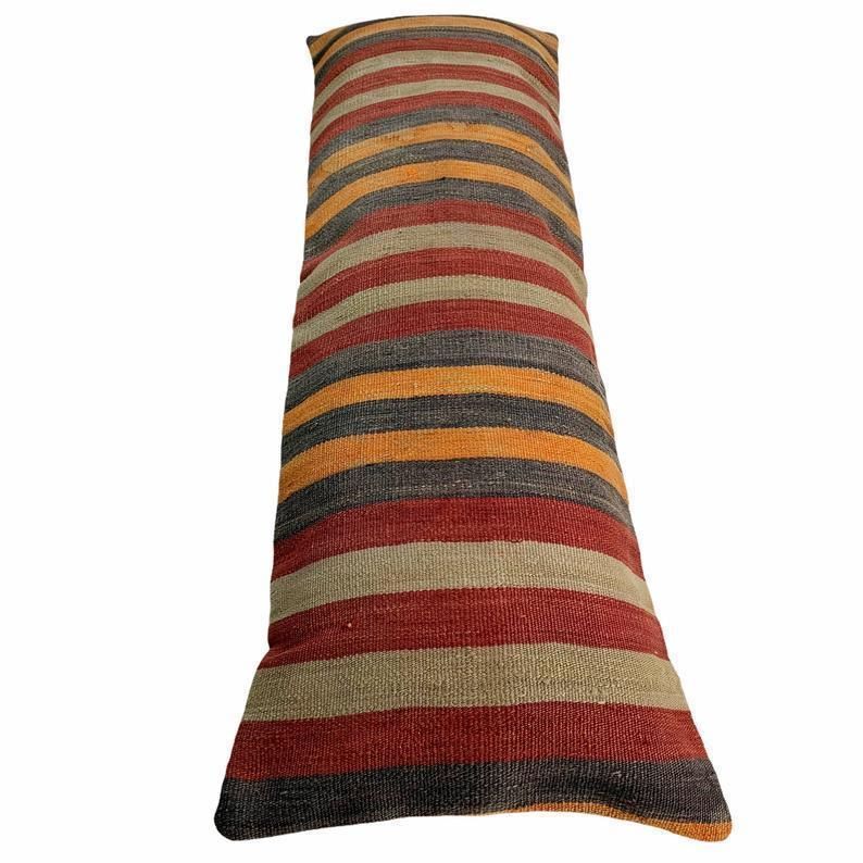 Einzigartige Kelim Kissen, Turkish Kilim Pillow, 16'×48' Pillow Cover, Sofa Pillow, Outdoor Pillow, Kilim Kissenhülle photo 138.0