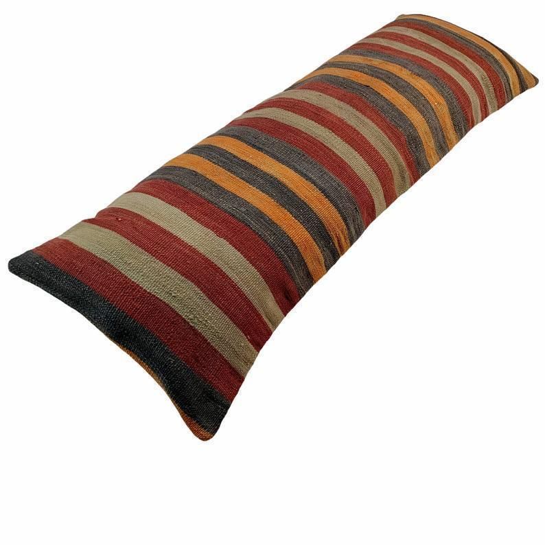 Einzigartige Kelim Kissen, Turkish Kilim Pillow, 16'×48' Pillow Cover, Sofa Pillow, Outdoor Pillow, Kilim Kissenhülle photo buy