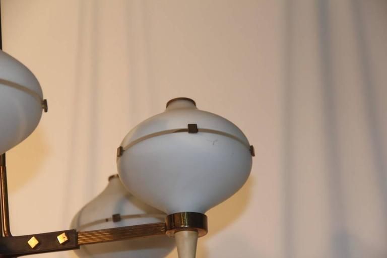 photo furniture Stilnovo Design Mid Century Chandelier, Italian, 1950s