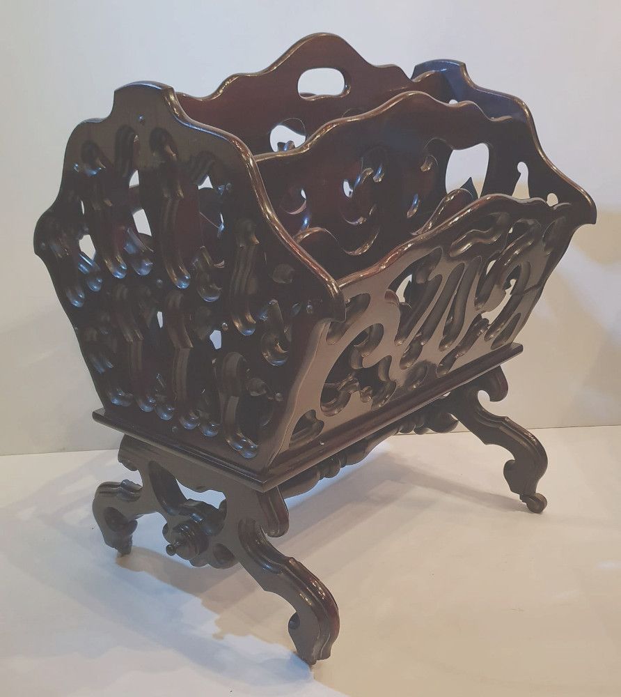 19th Century Rosewood Gothic Design Canterbury photo furniture