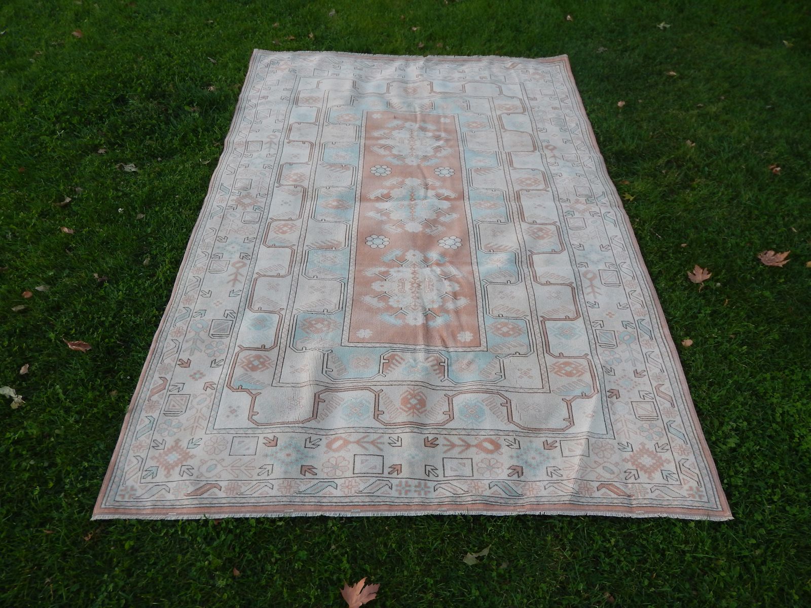 Decorative Turkish Soft Muted Color Oushak Living Room Rug 200 X 280 Cm