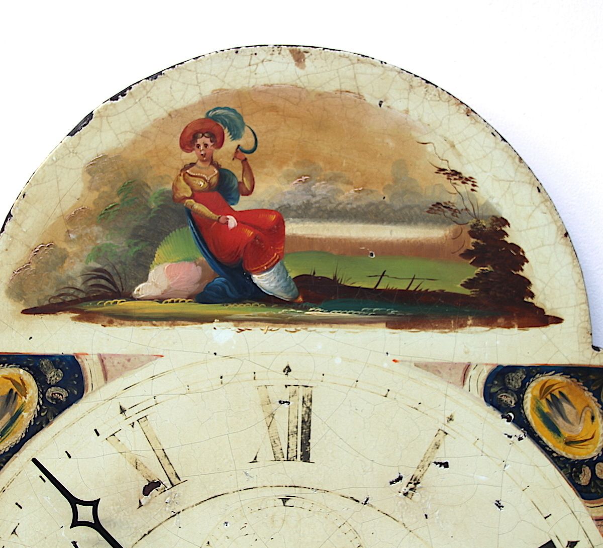 photo furniture 19th Century Grandfather/Longcase Clock Dial. Fully Guaranteed