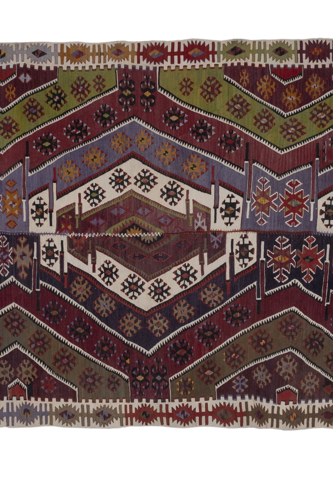 Vintage Turkish Kayseri Kilim Rug 173 X 403 Cm photo for sale
