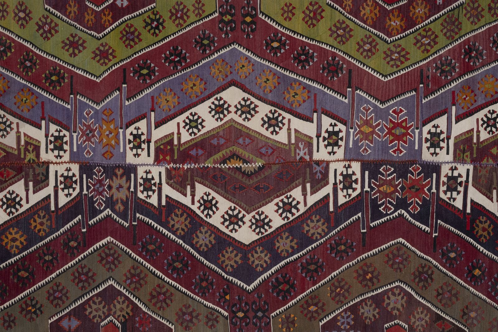 Vintage Turkish Kayseri Kilim Rug 173 X 403 Cm photo 882.0