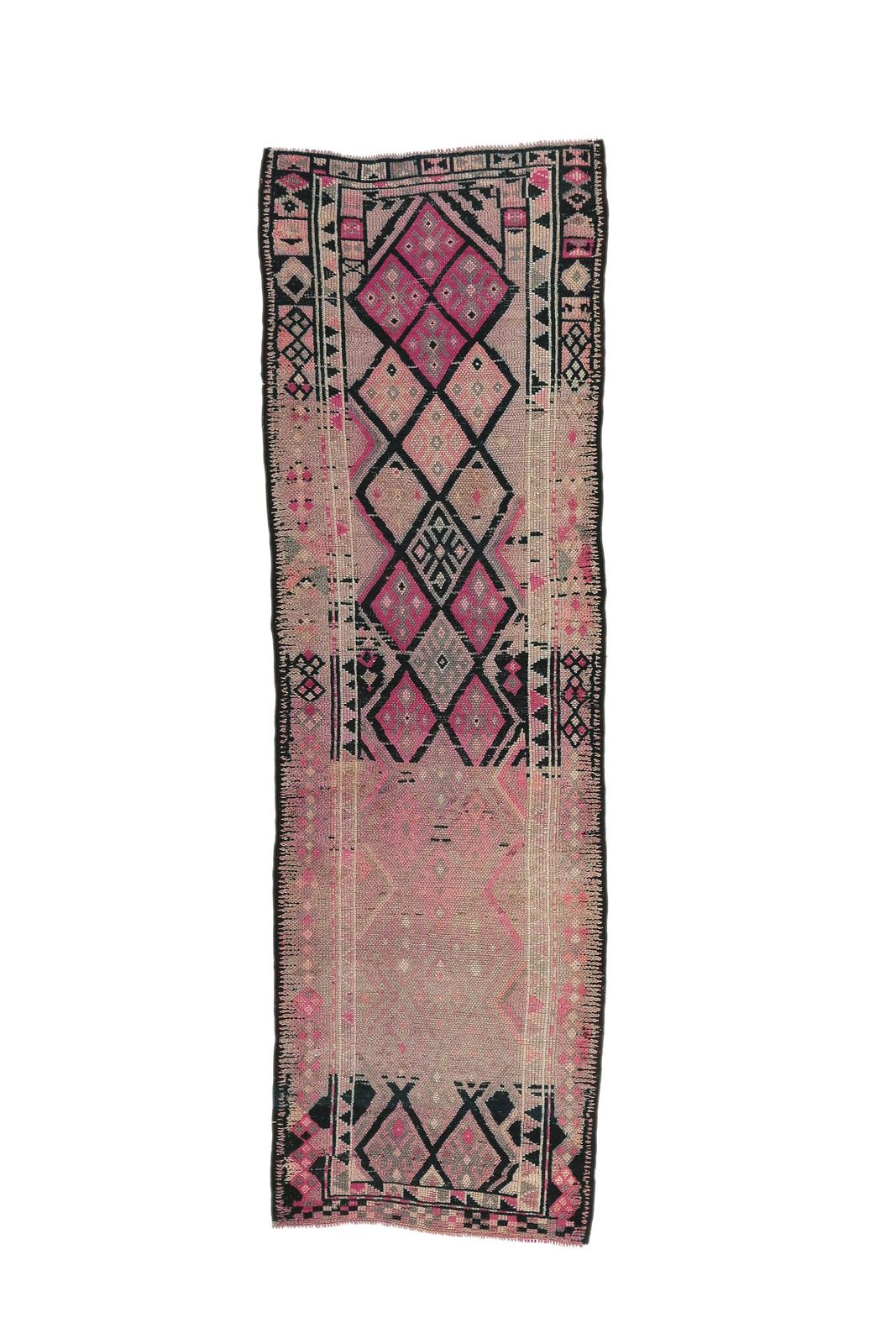 Turkish Carpet, Oushak Handmade Wool Rug, Pink Color Hallway Rugs, Farmhouse Decor, One Of A Kind, Anatolian Rug, Shabby Chic photo furniture
