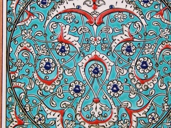 Turkey Kutahya Pottery, Tiles, Art Paintings, Picture Frames I, Free Shipping photo Art