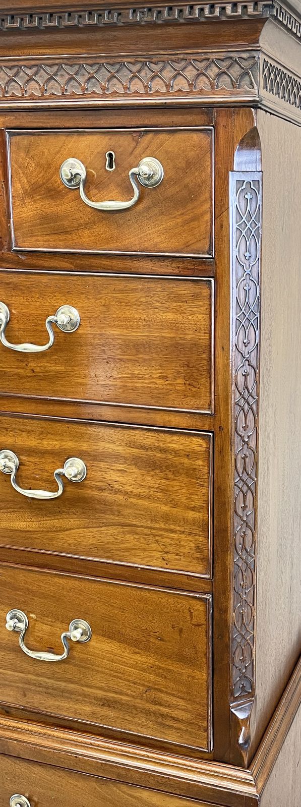 Georgian 18th Century Mahogany Tallboy / Chest On Chest (England, Circa 1760) photo furniture