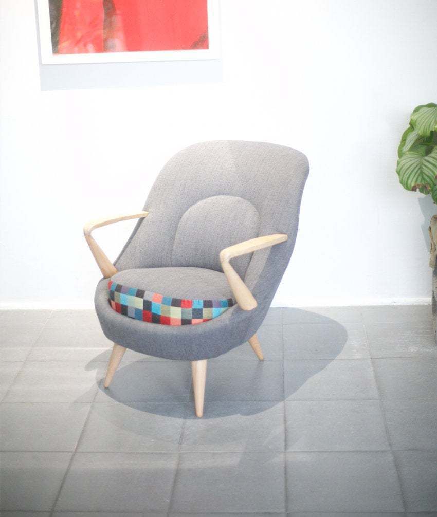 Polish Unique "345" Armchair From Mid Century. Designed In 1958 By Racinowski And Jędrachowicz