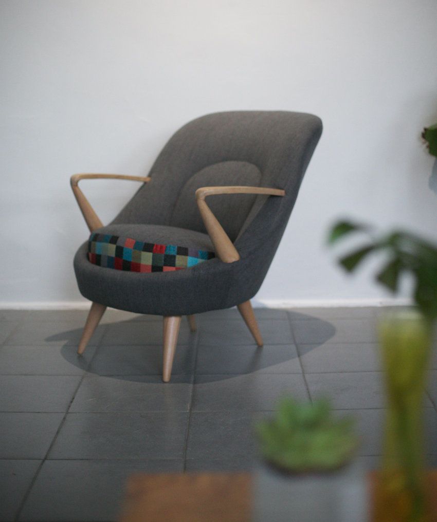 Polish Unique "345" Armchair From Mid Century. Designed In 1958 By Racinowski And Jędrachowicz photo Furniture