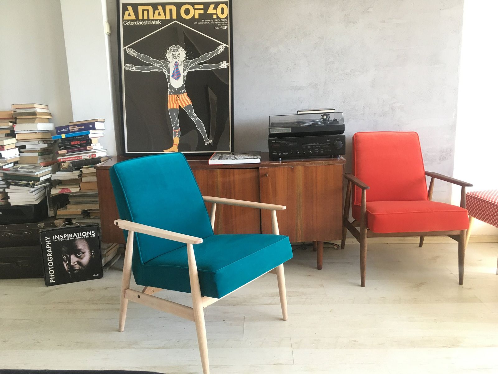 Mid Century Polish Vintage Chair 300 190 From 1960s By H. Lis. Personalization!