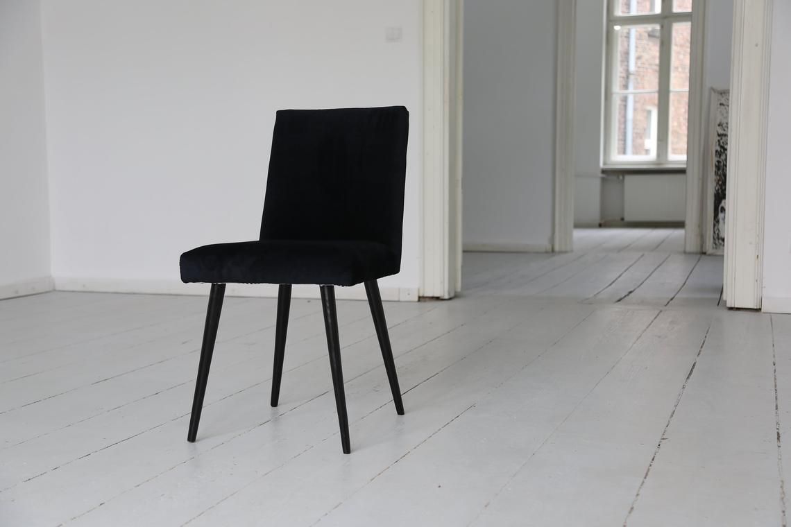 Vintage Polish Straight Dining/Living Room Chair From Mid Century photo buy