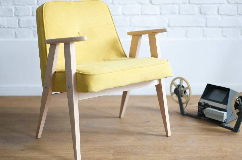 Polish 366 Mid Century Armchair Designed In 1962 By J. Chierowski