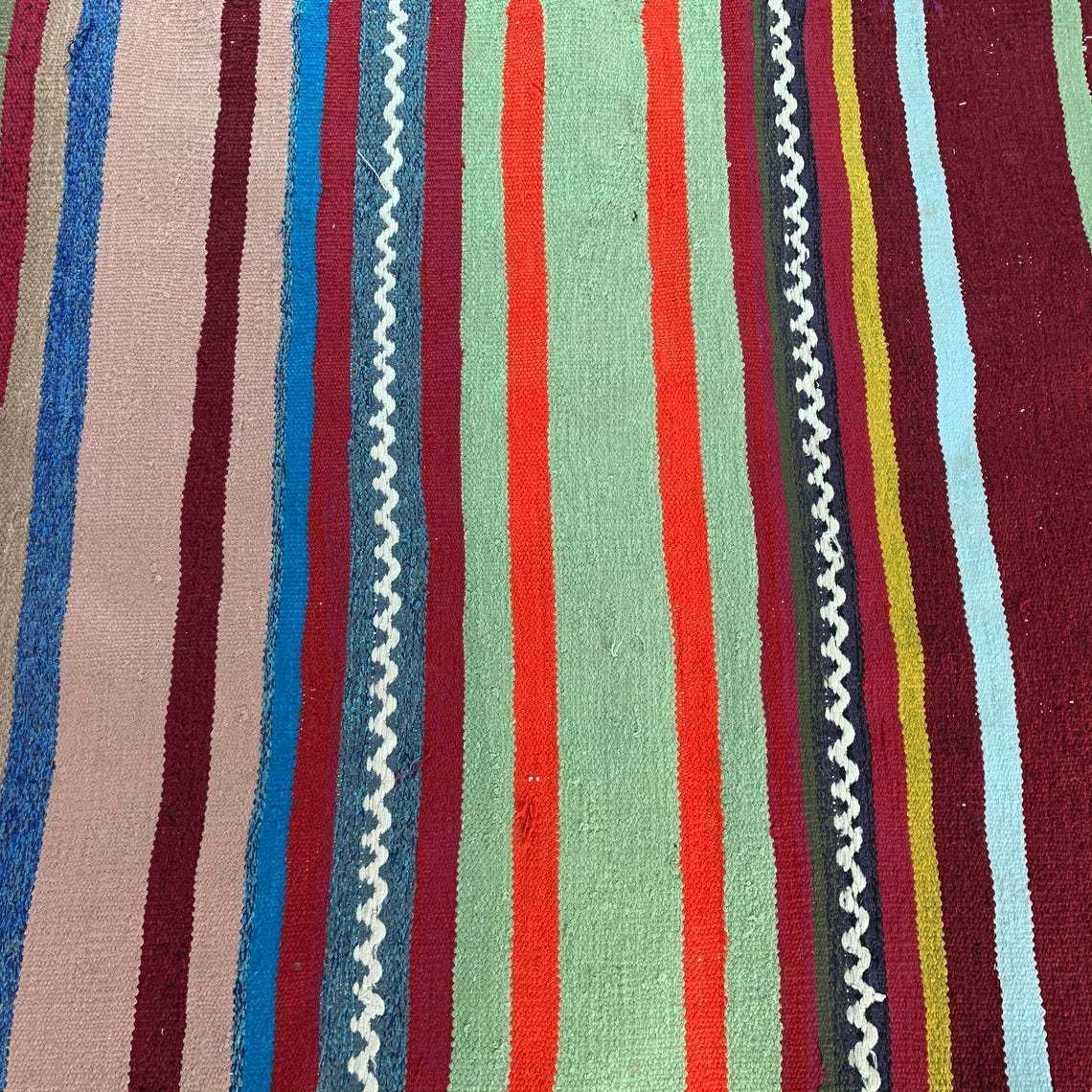 Traditional Turkish Kilim Rug Runner , Vintage Turkish Wool Country Home Kelim 297 X 85 Cm photo for sale