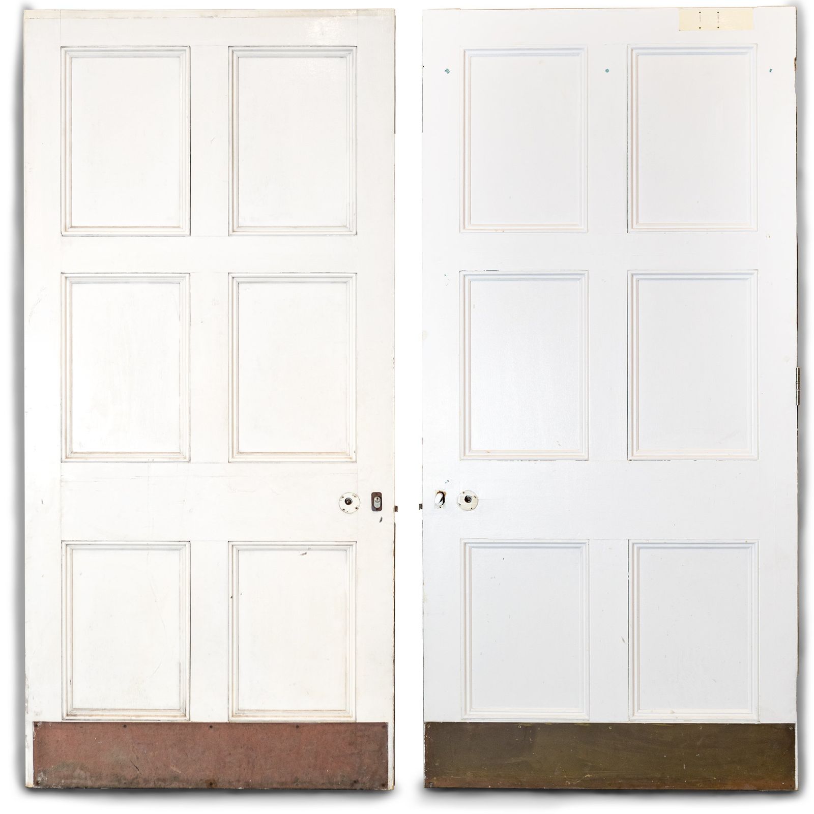 Large Georgian Style Solid Pine Panelled Door   225cm X 103.5cm