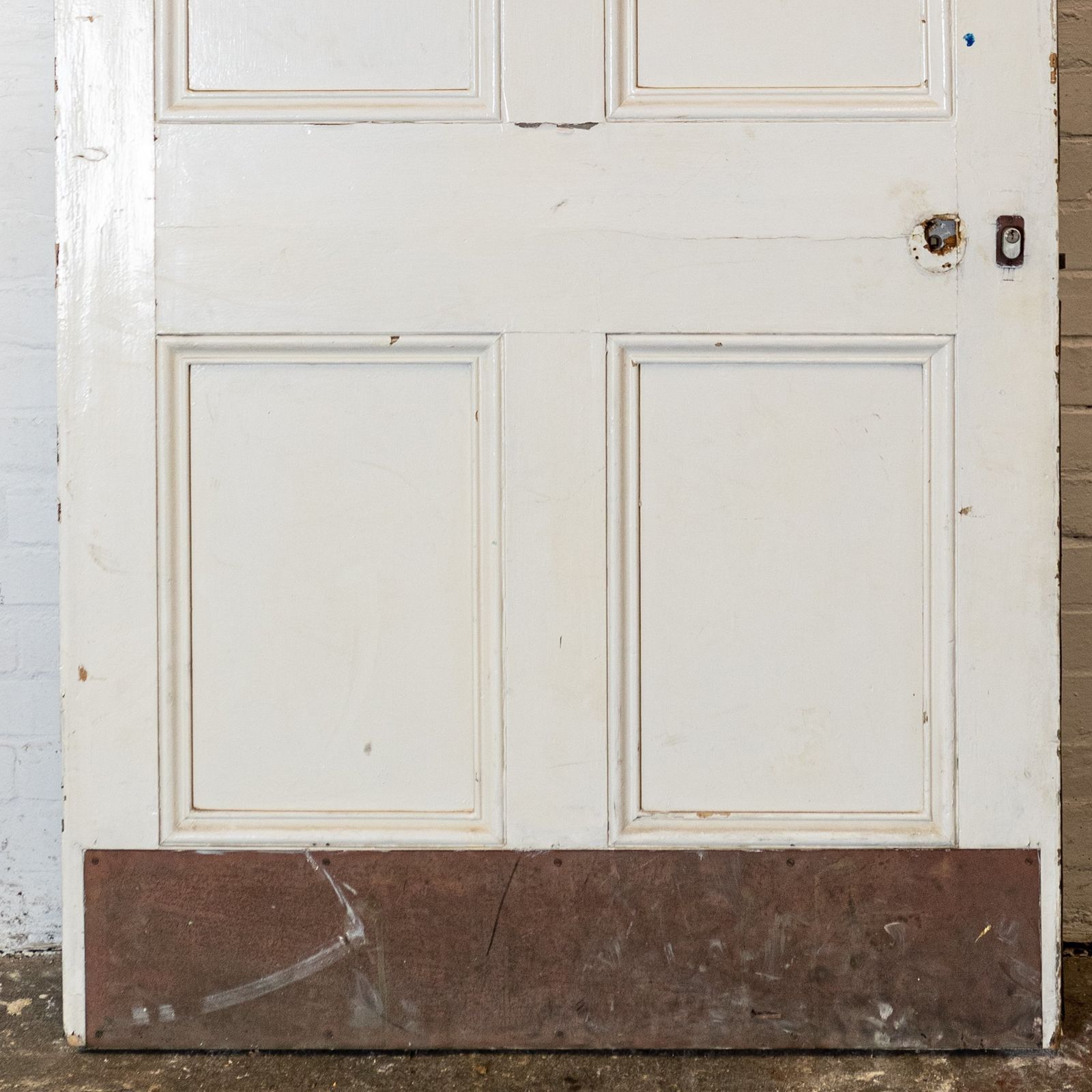 photo buy Large Georgian Style Solid Pine Panelled Door   225.5cm X 104.5cm