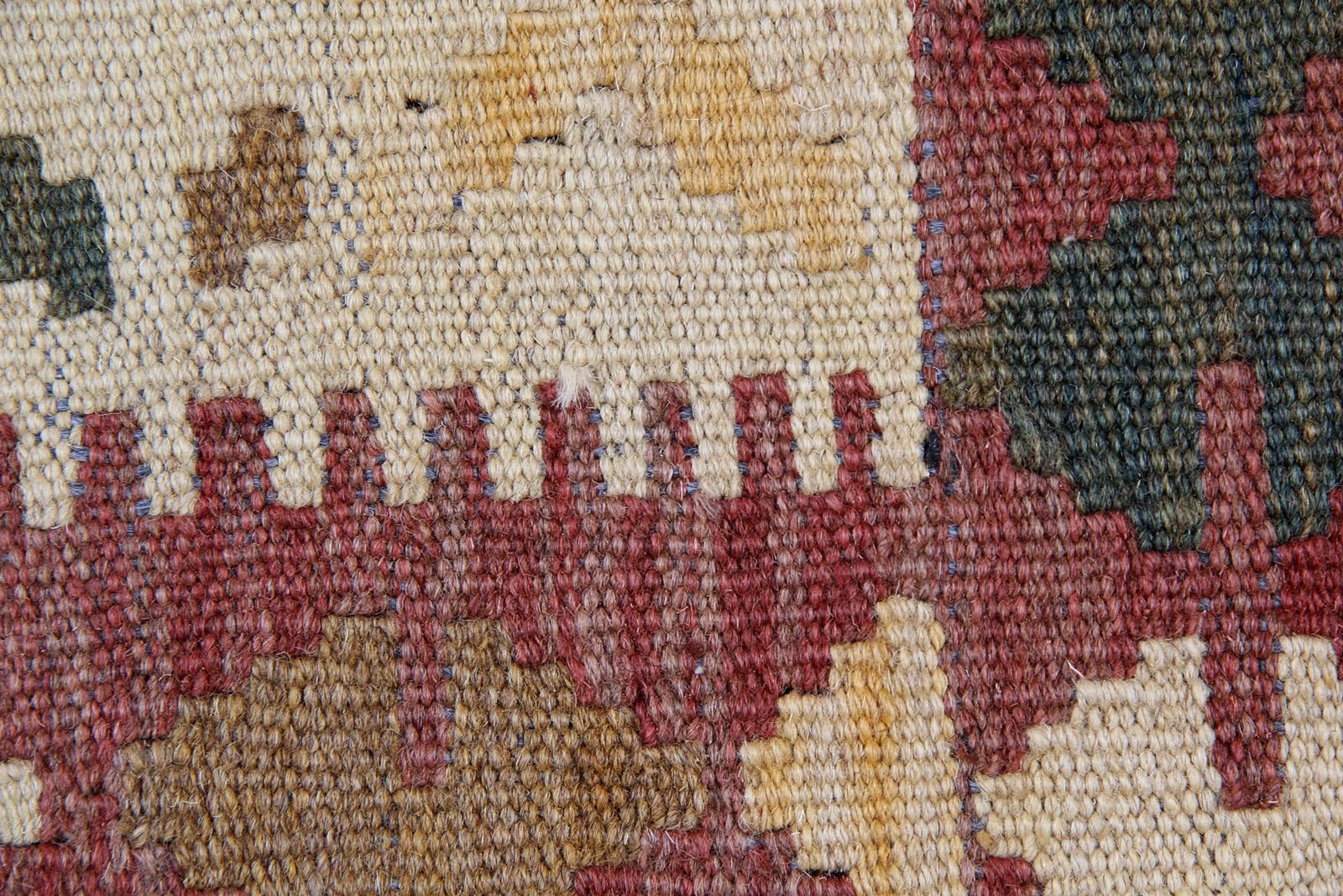 Traditional Handmade Afghan Kilim, Oriental Wool Flat Woven Carpet Runner 97 X 198 Cm photo for sale