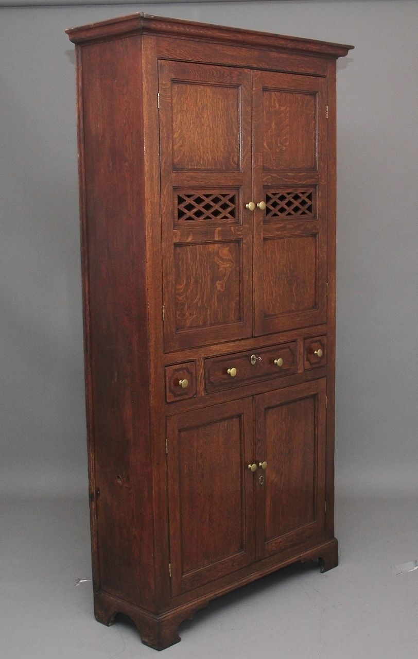 Early 19th Century Oak Food Cupboard photo Furniture
